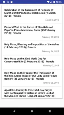 Daily Readings android App screenshot 1